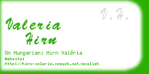 valeria hirn business card
